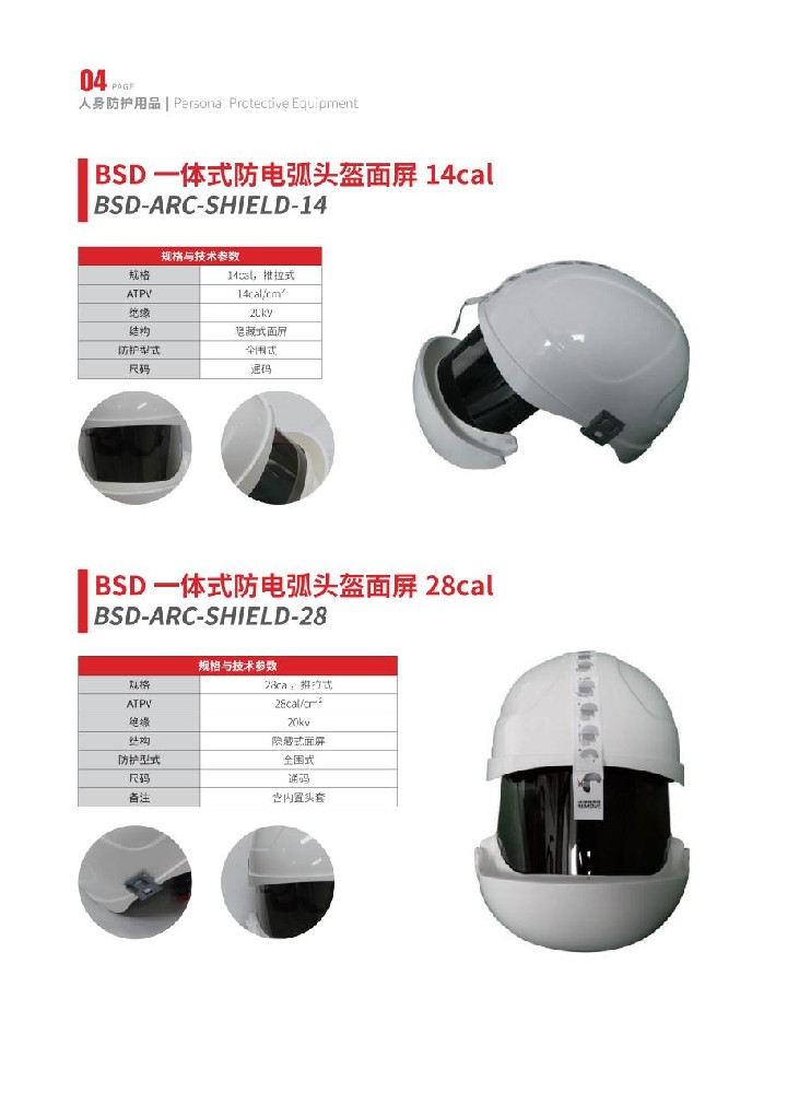14cal/28cal一體式防電弧頭盔面屏